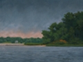 View from Quiet Waters Park, Original Landscape painting by Paul Keysar