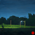 Clydesdale Road, Night, Night Series Landscape painting by Paul Keysar