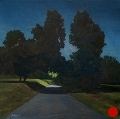 Clydesdale Road, Night, #2, Night Series, Original Landscape painting by Paul Keysar