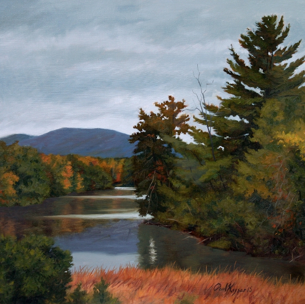 Beaver Creek Reservoir is a plein air oil painting by the artist Paul Keysar of Charlotte, NC