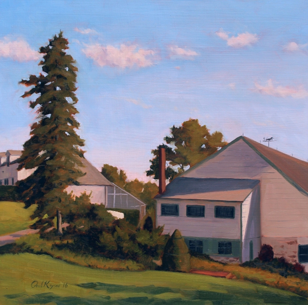 Ladew Topiary Gardens is a plein air oil painting by the artist Paul Keysar of Charlotte, NC