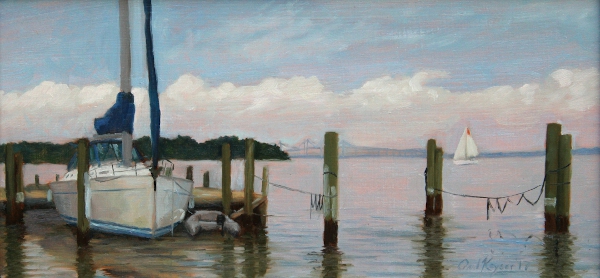 Southern Accent on Back Creek is a plein air oil painting by the artist Paul Keysar of Charlotte, NC